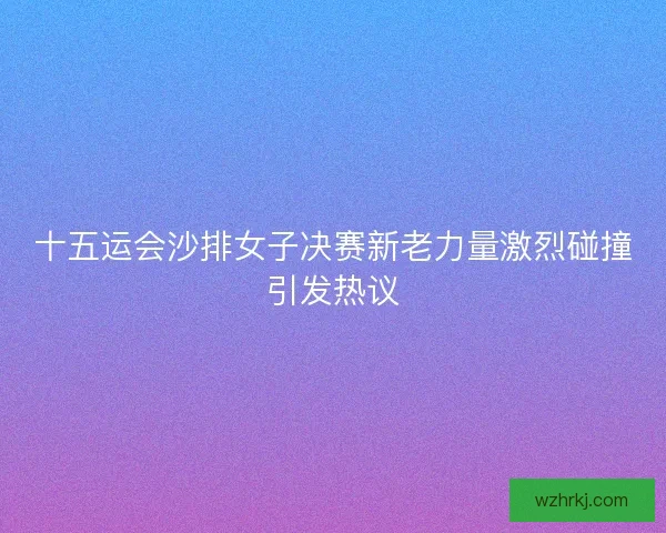 十五运会沙排女子决赛新老力量激烈碰撞引发热议 十五运会沙排女子决赛新老力量激烈碰撞引发热议